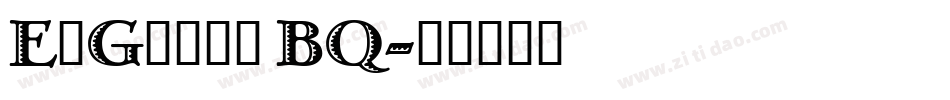 ElGreco BQ字体转换